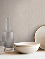 Lilah Dove Grey by York Wallcoverings Woven Vinyl Wallpaper – York Wallcoverings SI25773