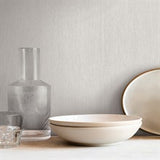 Lilah Warm Grey by York Wallcoverings Textured Vinyl Weave Wallpaper – York Wallcoverings SI25774