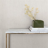 Lilah Warm Grey by York Wallcoverings Textured Vinyl Weave Wallpaper – York Wallcoverings SI25774
