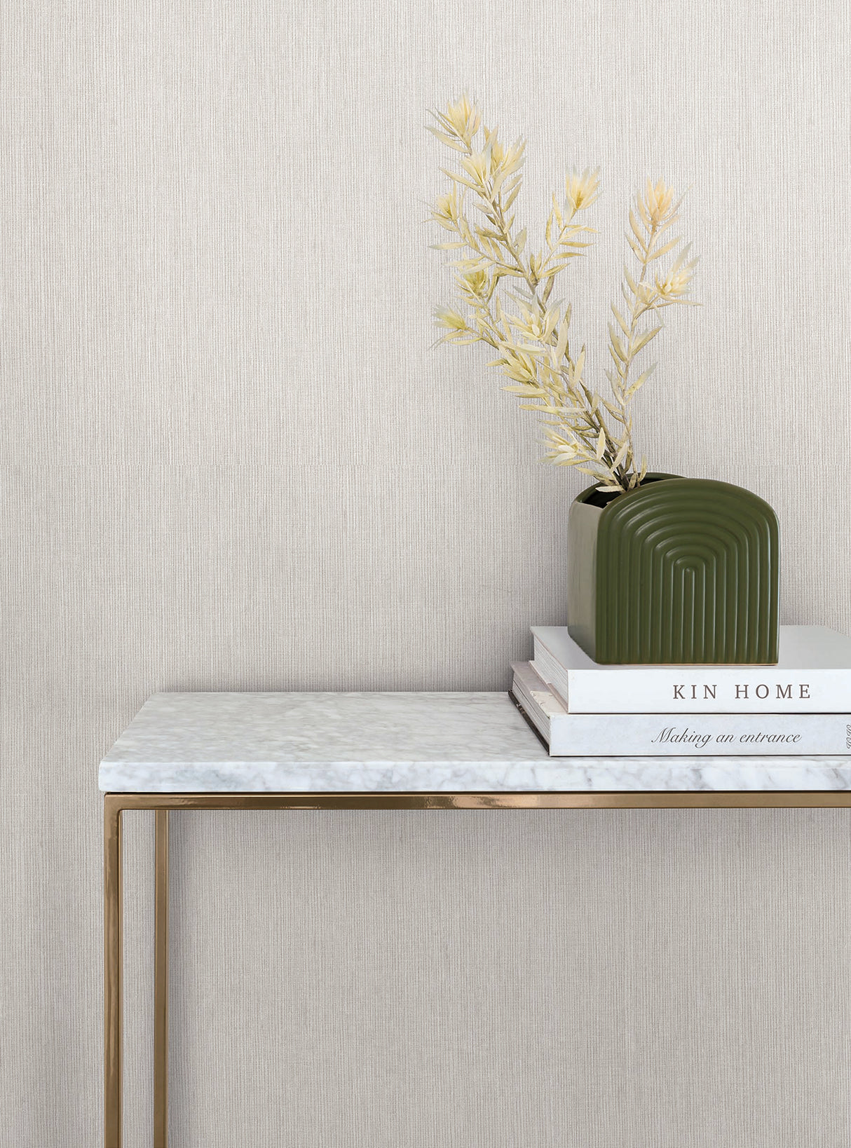 Lilah Warm Grey by York Wallcoverings Textured Vinyl Weave Wallpaper – York Wallcoverings SI25774