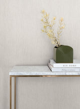 Lilah Warm Grey by York Wallcoverings Textured Vinyl Weave Wallpaper – York Wallcoverings SI25774