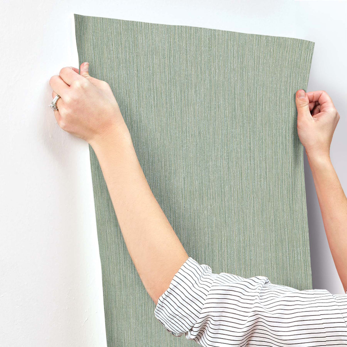 Washed Ramie Sea Glass by York Wallcoverings Faux Grasscloth Wallpaper – York Wallcoverings SI25854
