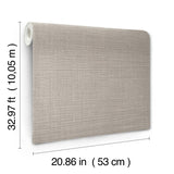 Lotus Silk Ecru by York Wallcoverings Textured Vinyl on Non Woven Wallpaper – York Wallcoverings SI25871