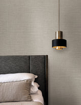 Lotus Silk Ecru by York Wallcoverings Textured Vinyl on Non Woven Wallpaper – York Wallcoverings SI25871