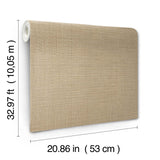 Lotus Silk Hazelnut by York Wallcoverings Vinyl on Non Woven Wallpaper – York Wallcoverings SI25876