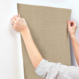 Lotus Silk Hazelnut by York Wallcoverings Vinyl on Non Woven Wallpaper – York Wallcoverings SI25876