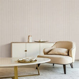 Cording Stripe Pearl by York Wallcoverings Vinyl on Non Woven Wallpaper – York Wallcoverings SI26121