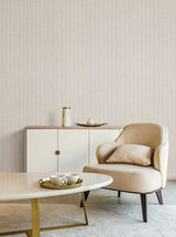 Cording Stripe Pearl by York Wallcoverings Vinyl on Non Woven Wallpaper – York Wallcoverings SI26121
