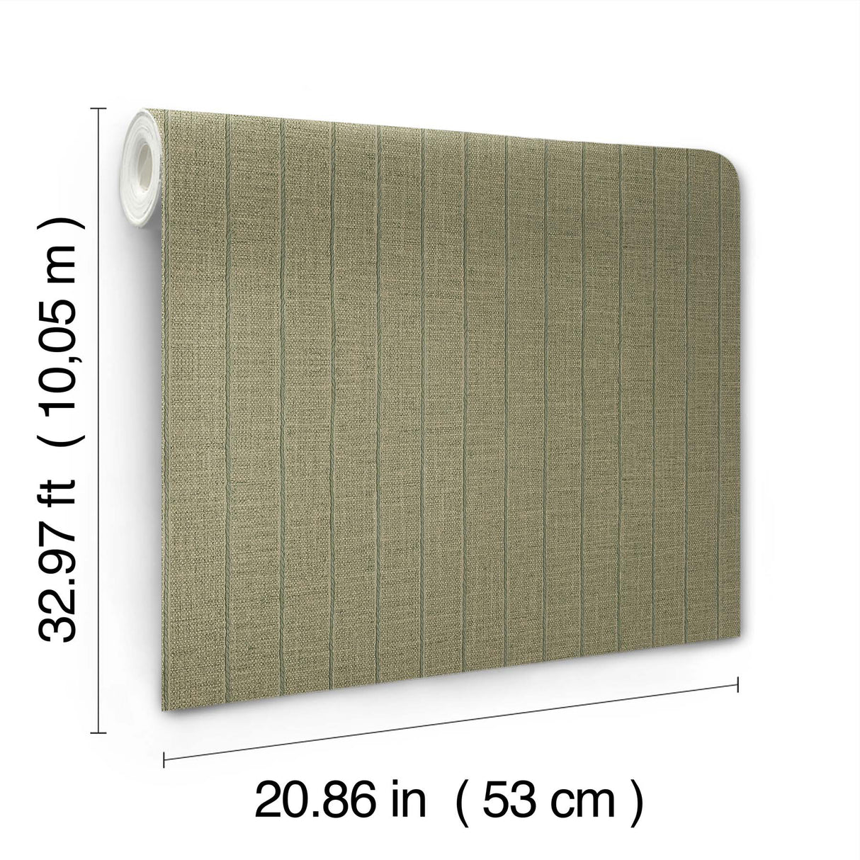 Cording Stripe Moss by York Wallcoverings Textured Stripe Vinyl Wallpaper – York Wallcoverings SI26123