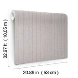Cording Stripe Dove Grey by York Wallcoverings Textured Stripe Wallpaper – York Wallcoverings SI26127