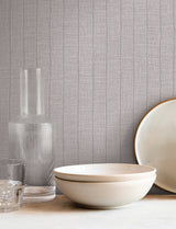 Cording Stripe Dove Grey by York Wallcoverings Textured Stripe Wallpaper – York Wallcoverings SI26127