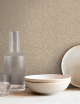 Tailored Chevron Hazelnut by York Wallcoverings Vinyl on Non Woven Wallpaper – York Wallcoverings SI26130