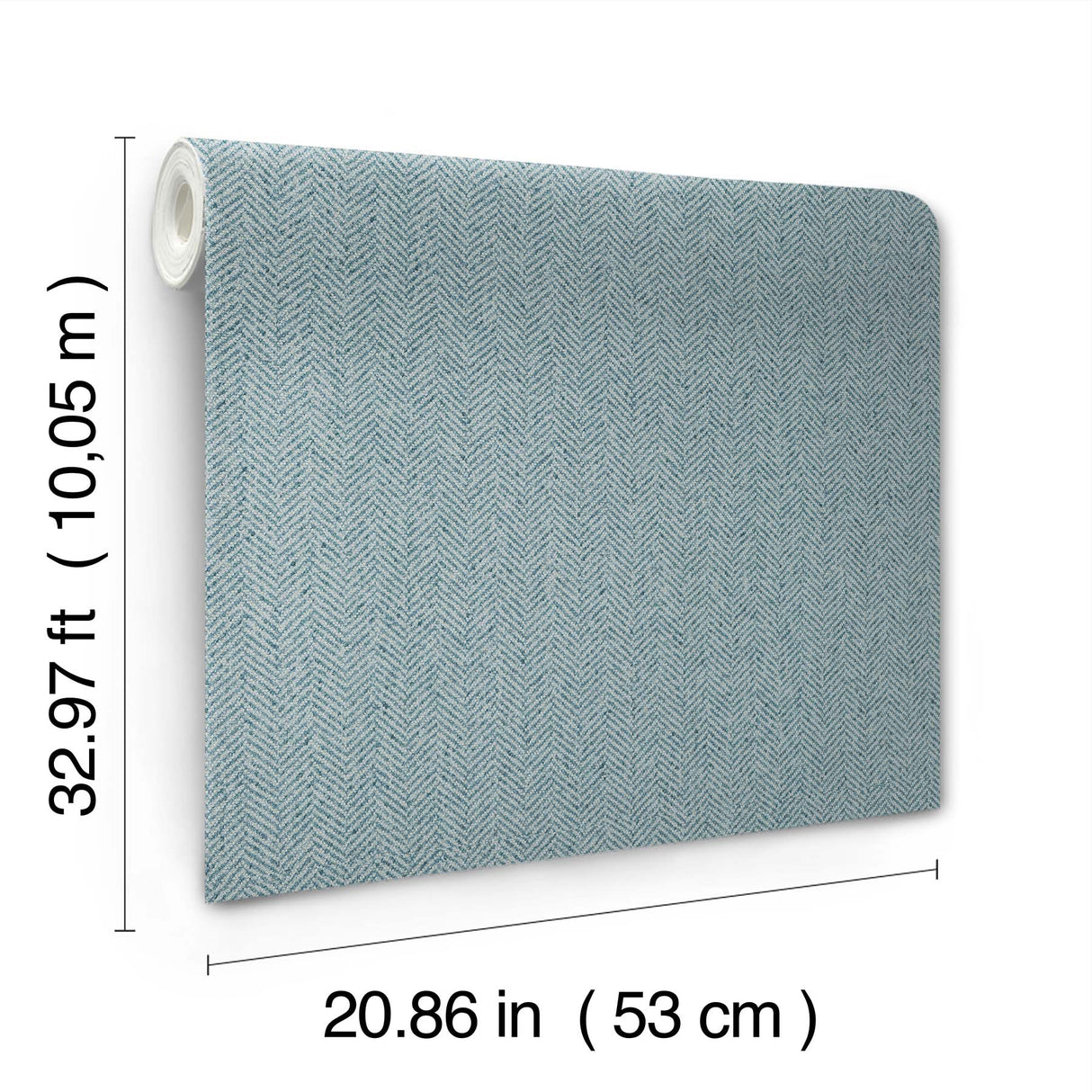 Tailored Chevron Sky Blue by York Wallcoverings Vinyl on Non Woven Wallpaper – York Wallcoverings SI26135