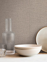 Loom Latte by York Wallcoverings Textured Vinyl Wallpaper – York Wallcoverings SI26140