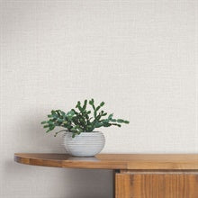 Loom White by York Wallcoverings Weave Vinyl Wallpaper- York Wallcoverings SI26143