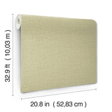 Loom Green by York Wallcoverings Textured Weave Vinyl Wallpaper- York Wallcoverings SI26148