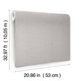 Loom Dove Grey by York Wallcoverings Textured Weave Wallpaper – York Wallcoverings SI26153