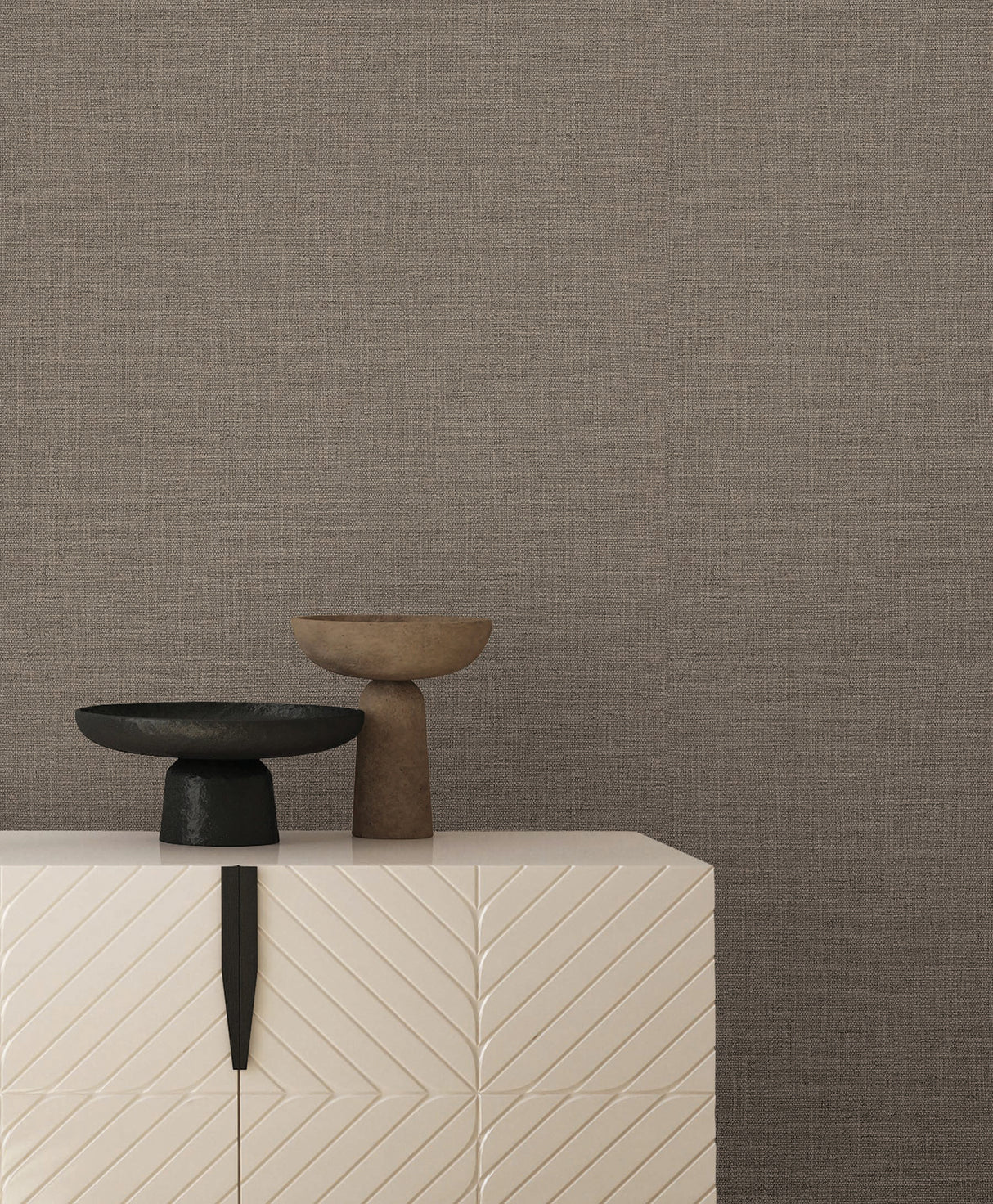 Loom Mushroom by York Wallcoverings Textured Weave Vinyl Wallpaper – York Wallcoverings SI26157