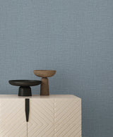 Loom Sky Blue by York Wallcoverings Textured Vinyl Wallpaper – York Wallcoverings SI26158