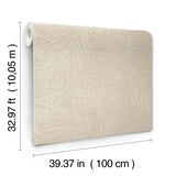 Della Palm Shell by York Wallcoverings Tropical Wallpaper – York Wallcoverings SI50611