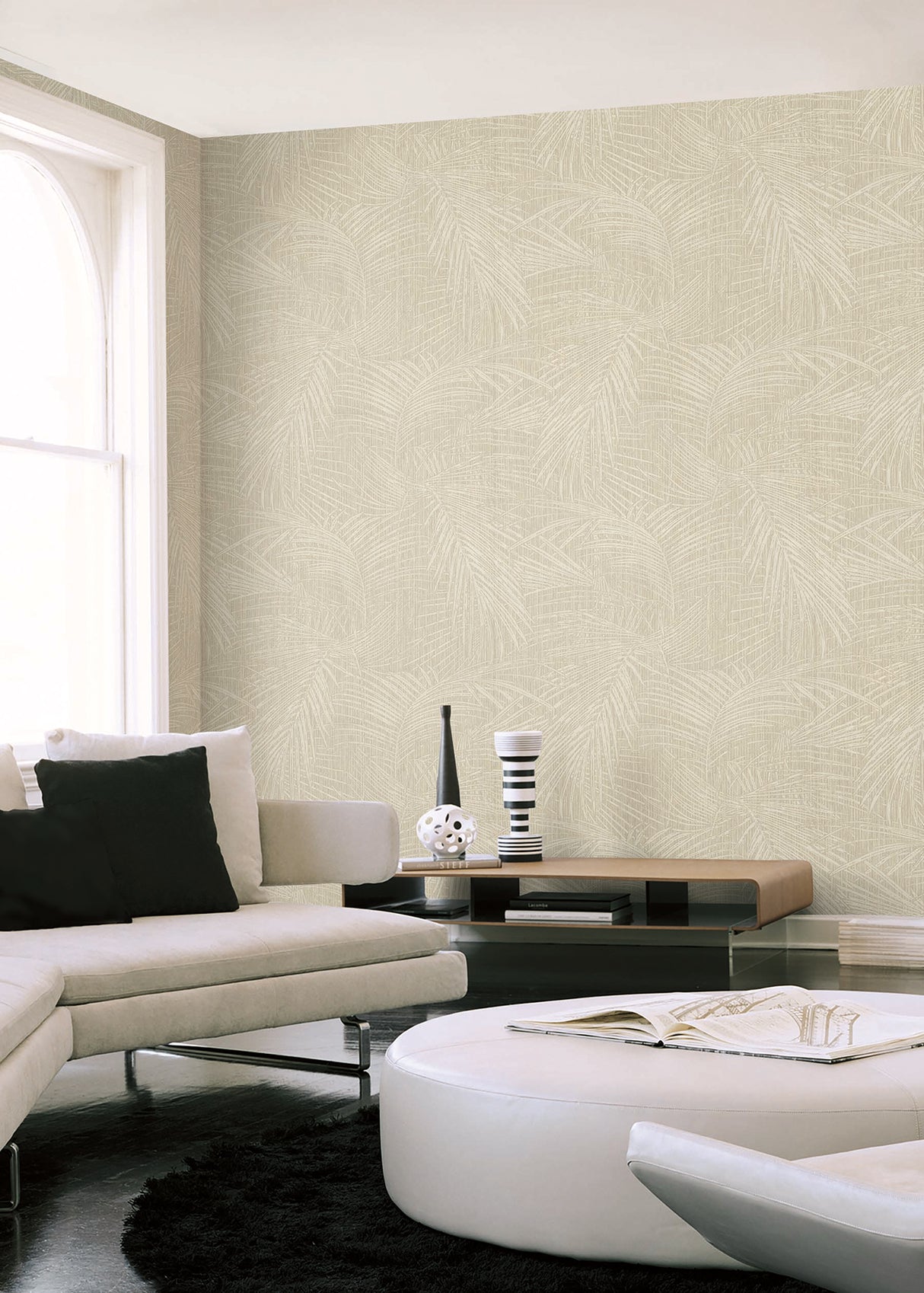 Della Palm Shell by York Wallcoverings Tropical Wallpaper – York Wallcoverings SI50611
