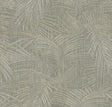 Della Palm Dark Taupe palm leaf wallpaper pattern by York Wallcoverings