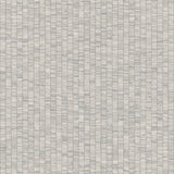 York Lemuria Mist Wallpaper SI6570 – grey textured stripe vinyl, 27 in x 32.8 ft