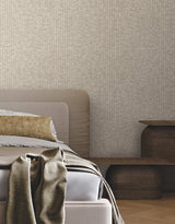 Lemuria Beige by York Wallcoverings Textured Stripe Wallpaper – York Wallcoverings SI6571