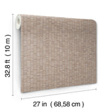 Lemuria Taupe by York Wallcoverings Stripes Wallpaper – York Wallcoverings SI6575