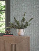 Lemuria Blue by York Wallcoverings Striped Vinyl Wallpaper – York Wallcoverings SI6576
