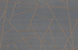 Lisle Sapphire geometric vinyl wallpaper by York Wallcoverings