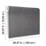 Lisle Sapphire by York Wallcoverings Geometric Vinyl Wallpaper – York Wallcoverings SI6820
