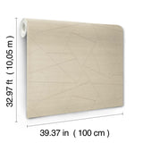 Lisle Toasted Almond by York Wallcoverings Geometric Vinyl Wallpaper – York Wallcoverings SI6822