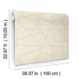 Lisle Ivory by York Wallcoverings Geometric Vinyl Wallpaper – York Wallcoverings SI6823
