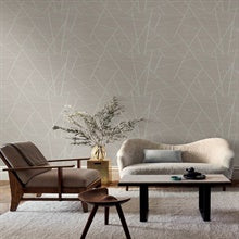 Lisle Smoke by York Wallcoverings Geometric Vinyl Wallpaper – York Wallcoverings SI6824