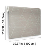 Lisle Smoke by York Wallcoverings Geometric Vinyl Wallpaper – York Wallcoverings SI6824