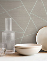 Lisle Smoke by York Wallcoverings Geometric Vinyl Wallpaper – York Wallcoverings SI6824