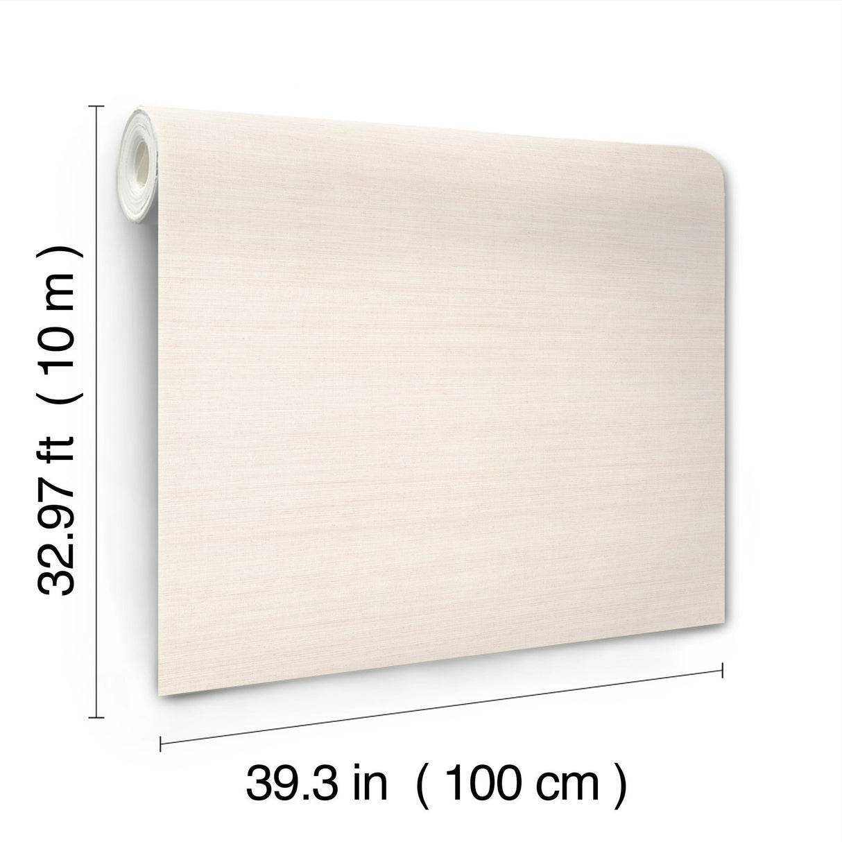 Milano Silk Linen Wallpaper in Linen- Traditional Solid Textured Vinyl, Unpasted, 39.3 in x 33 ft Roll - York SI6845
