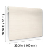 Milano Silk Linen Wallpaper in Linen- Traditional Solid Textured Vinyl, Unpasted, 39.3 in x 33 ft Roll - York SI6845