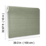 Milano Silk Emerald Wallpaper with Traditional Solid Textile Motif - York SI6862