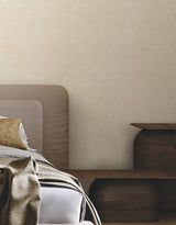 Cromie Ivory by York Wallcoverings Fine Crosshatch Texture Vinyl Non Woven Strippable Wallpaper from the Montecito Collection - SI6907