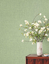 Cromie Green by York Wallcoverings Textured Solid Wallpaper – York Wallcoverings SI6928
