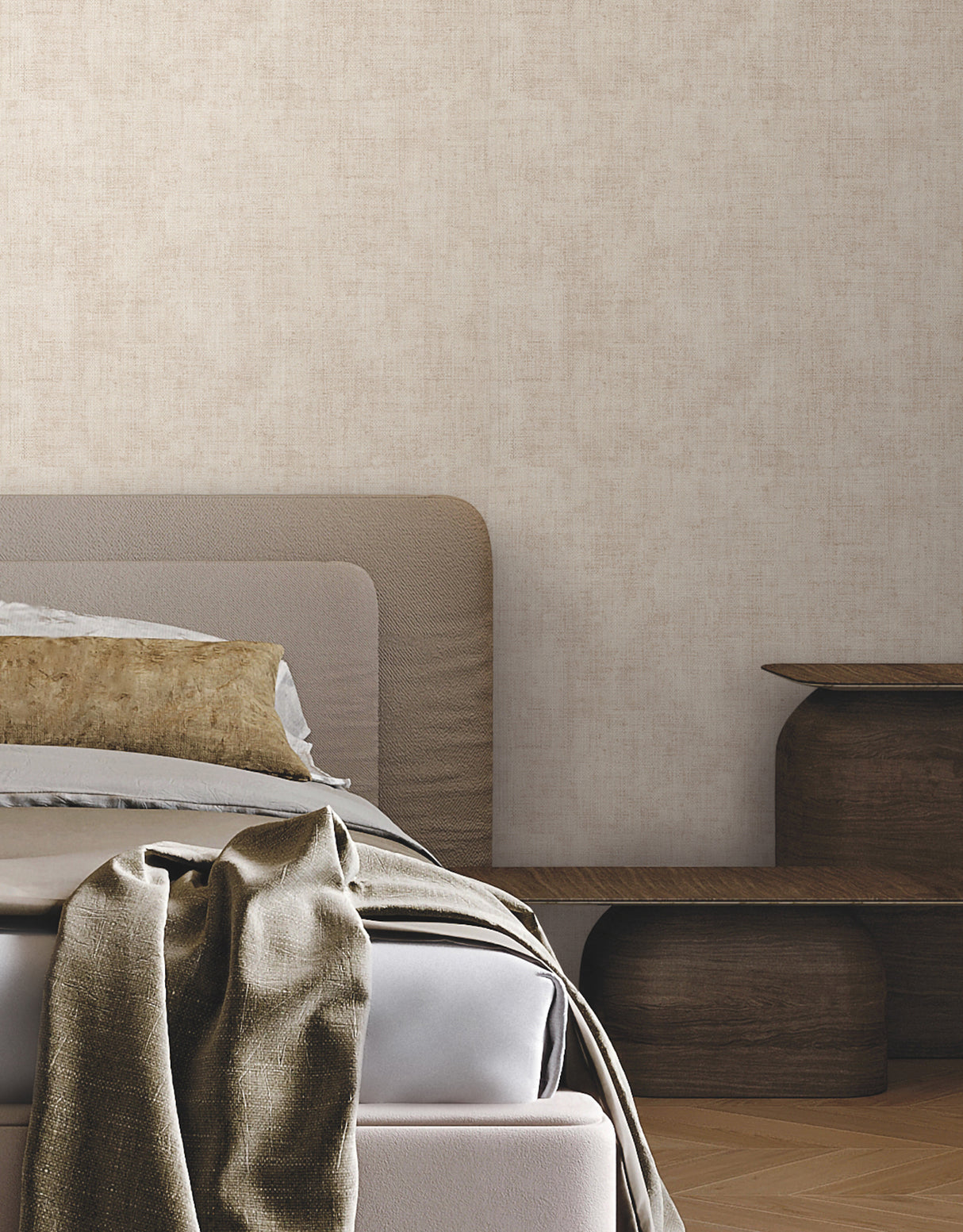 Alma Plaster by York Wallcoverings Faux Weave Textured Vinyl on Non Woven Wallpaper - York Wallcoverings SI7140-Sample