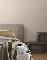 Alma Plaster by York Wallcoverings Faux Weave Textured Vinyl on Non Woven Wallpaper - York Wallcoverings SI7140-Sample
