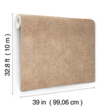 Alma Clay by York Wallcoverings Faux Weave Wallpaper – York Wallcoverings SI7142