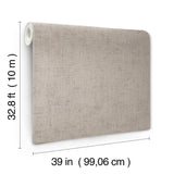 Alma Grey by York Wallcoverings Faux Weave Wallpaper – York Wallcoverings SI7144