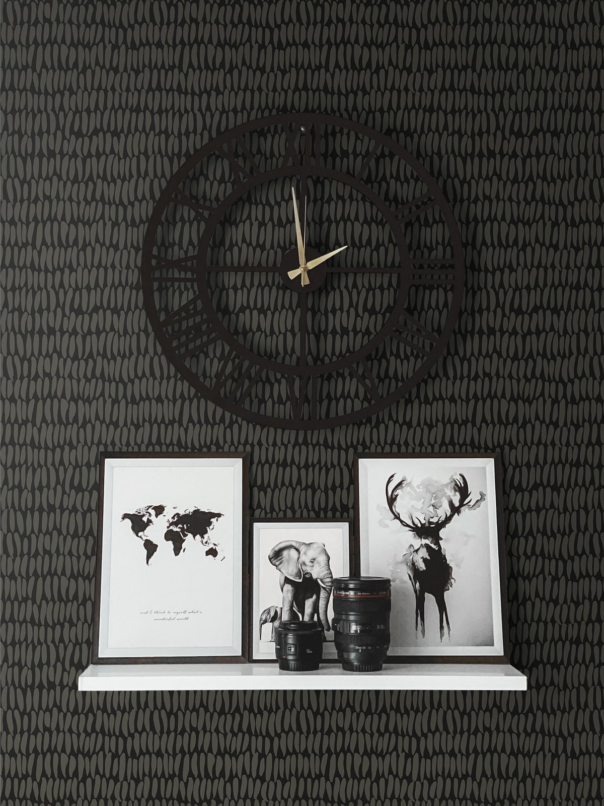 Brushwork Graphite by The Simple Life Abstract Brushstroke Wallpaper – Seabrook Designs SL80010