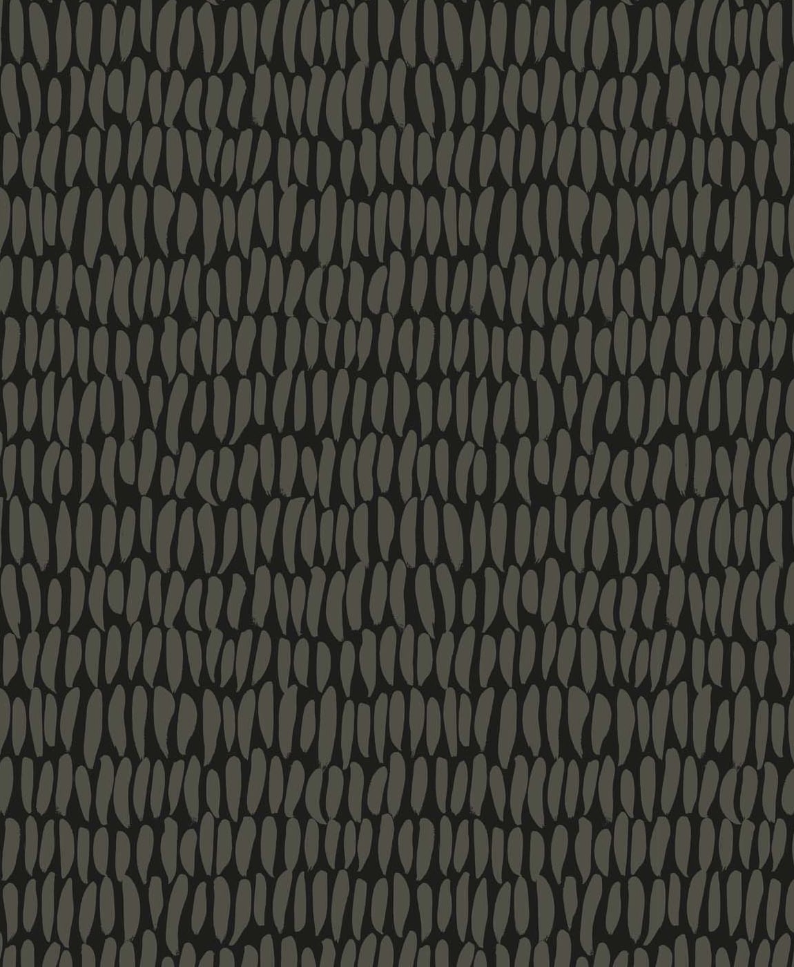 Brushwork wallpaper in graphite with an allover abstract brushstroke pattern