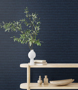 Brushwork Midnight by The Simple Life Abstract Wallpaper – Seabrook Designs SL80012