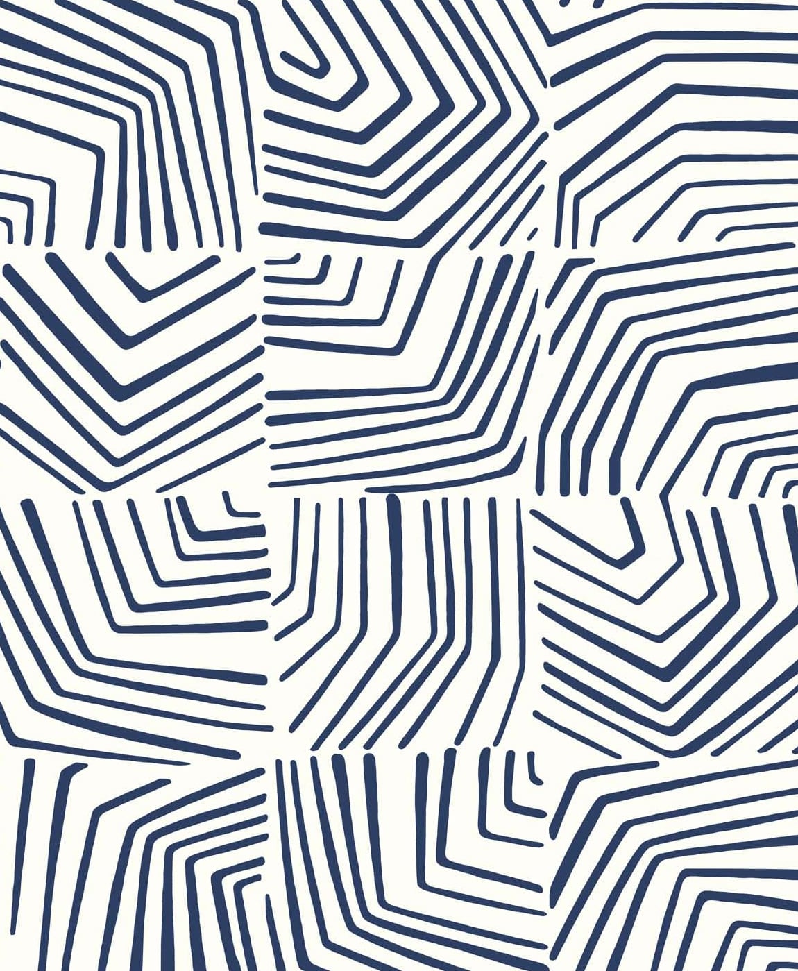 Linework Maze geometric linework wallpaper in Imperial Blue by Seabrook Designs